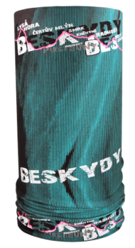Nákrčník BESKYDY PRUHY tyrkys BE102F