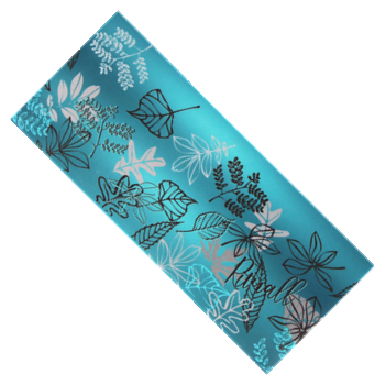 vysoká čelenka PODZIMNÍ LISTÍ, tyrkysová