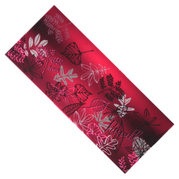 vysoká čelenka PODZIMNÍ LISTÍ, fuchsiová