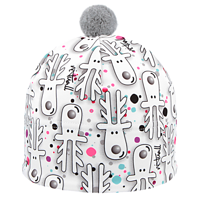 čepice Stelvio SOBI, bílá/fuchsiová