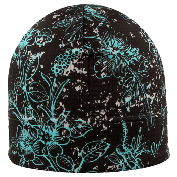 čepice PW IBIŠEK, černá/tyrkysová