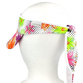 Vázací čelenka s kšiltem coolmax BAREVNÉ KVĚTY R554CJ